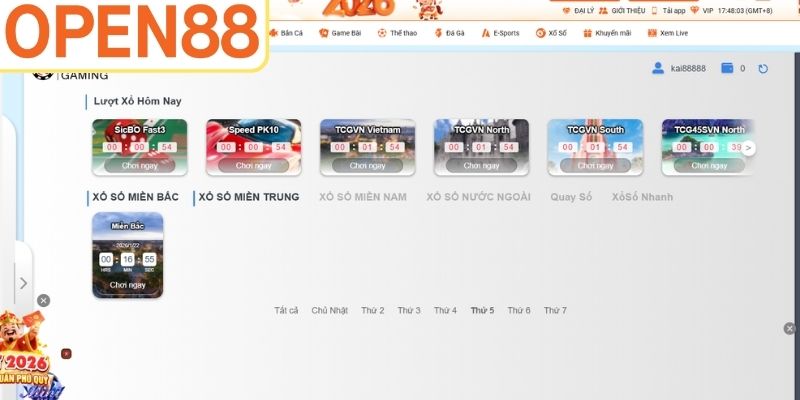 Các hình thức xổ số tiêu biểu Open88
