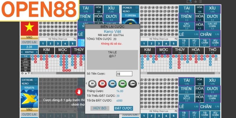 Cách chọn loại vé và đặt số